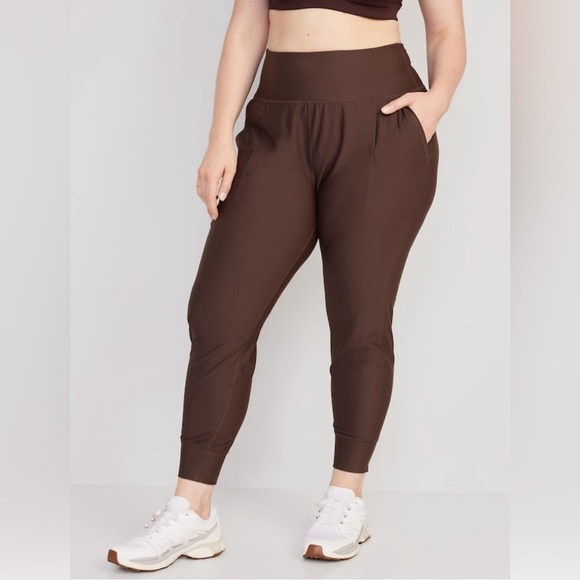 NWT! Dark Roast Coffee High-Waisted PowerSoft 7/8-Length Jogger Medium Petite🏋️ - Picture 7 of 9